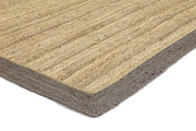  Natural Fibres Hampton Beige Border Jute Hand Woven Floor Rug  - 5