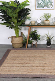  Natural Fibres Hamptons Navy Jute Hand Woven Floor Rug - 2