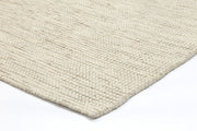  Natural Fibres Scandi Beige Brown Reversible Wool Hand Woven Floor Rug Runner  - 5