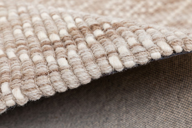 Bellevue Natural Hand Woven Pure Wool Low Pile Floor Rug Runner -  - 5