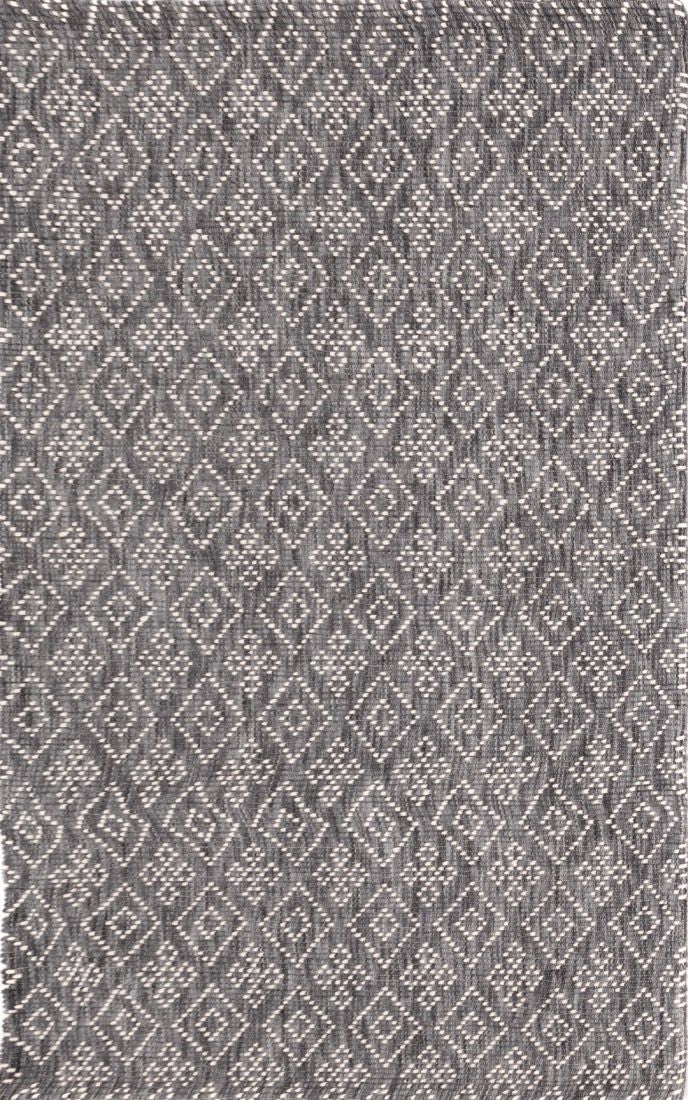 Belle Grey Hand Woven Pure Wool Low Pile Floor rug