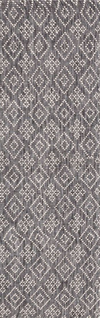 Belle Grey Hand Woven Pure Wool Low Pile Floor Rug Runner