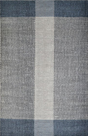  Natural Fibres Boondi Ivory and Grey - Modern Flat Weave Pure Wool Fully Reversible Hand Woven Floor Rug  - 9