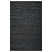  Natural Fibres Cebu Jute Abaca Black Sand Hand Woven Floor Rug - 1
