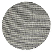  Natural Fibres Scandi Nord Charcoal Reversible Wool Round Hand Woven Floor Rug - 1