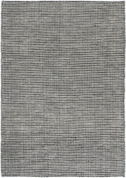  Natural Fibres Scandi Nord Charcoal Reversible Wool Round Hand Woven Floor Rug - 3