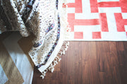  Natural Fibres Modern Canal Yellow - 100% Cotton Hand Woven Floor Rug  - 2