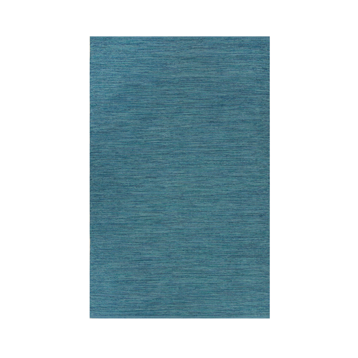  Natural Fibres Modern Cancun Aqua - 100% Cotton Hand Woven Floor Rug  - 1