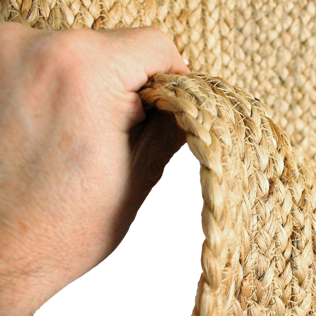  Natural Fibres Jute - Caroline Hand Braided 100% Natural Hand Woven Floor Rug  - 4