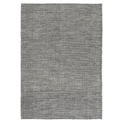  Natural Fibres Scandi Nord Charcoal Reversible Wool Round Hand Woven Floor Rug - 2
