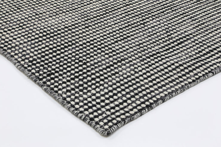  Natural Fibres Scandi Nord Charcoal Hand Knotted Wool Floor Runner - 4