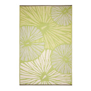  Natural Fibres Citrus Lily Green Recycled Plastic Indoor Outdoor Hand Woven Floor Rug  - 2