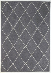  Natural Fibres Artisan Grey Natural Diamond Jute Hand Woven Floor Rug  - 5