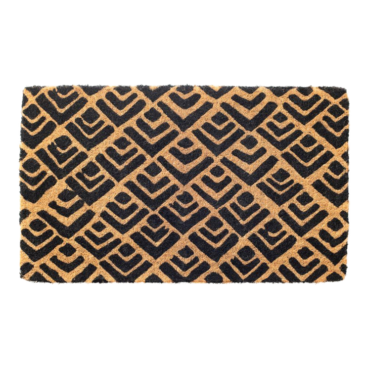  Natural Fibres Doormat - Block Print 100% Coir - 1