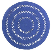  Natural Fibres Dotti Denim Hand Loomed Circular Cotton Hand Woven Floor Rug  - 1