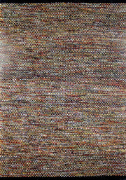  Natural Fibres Daisy Black - Modern Flat Weave Pure Wool Fully Reversible Hand Woven Floor Rug  - 6