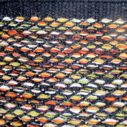  Natural Fibres Daisy Black Modern Flat Weave Pure Wool Fully Reversible Runner  - 4