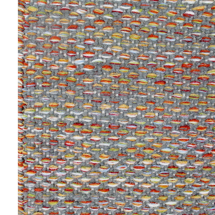  Natural Fibres Daisy Grey Runner - Modern Flat Weave Pure Wool Fully Reversible Hand Woven Floor Rug  - 2