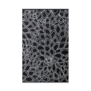 Eden Black and White Indoor Outdoor Washable Recycled Plastic Floor Rug