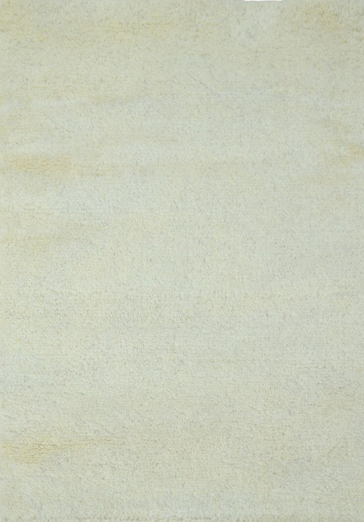 Everest Rugs Everest 100% Pure Natural Wool Hand Knotted Cream Area Rug - 2 Sizes