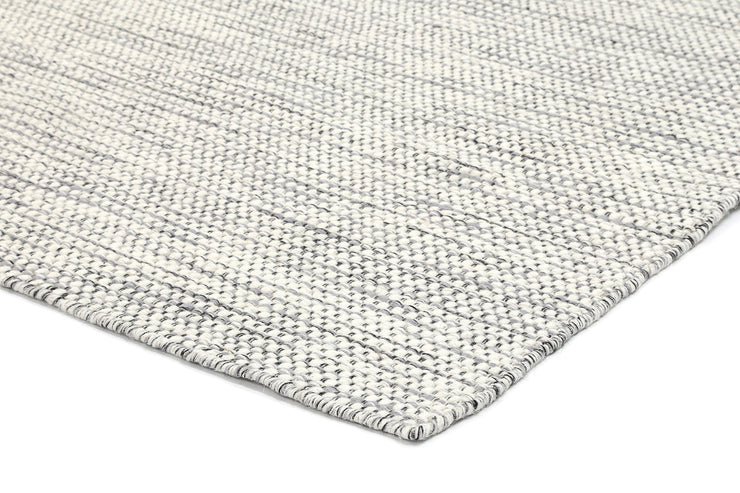  Natural Fibres Scandi Grey Reversible Wool Hand Woven Floor Rug  - 6