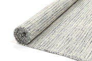  Natural Fibres Scandi Grey Reversible Wool Hand Woven Floor Rug  - 7