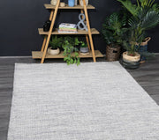  Natural Fibres Scandi Nord Grey Reversible Wool Hand Woven Floor Rug - 3