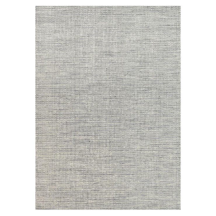  Natural Fibres Scandi Nord Grey Reversible Wool Round Hand Woven Floor Rug - 1