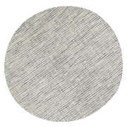  Natural Fibres Scandi Nord Grey Reversible Wool Round Hand Woven Floor Rug - 1