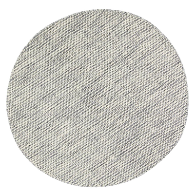  Natural Fibres Scandi Nord Grey Reversible Wool Round Hand Woven Floor Rug - 1