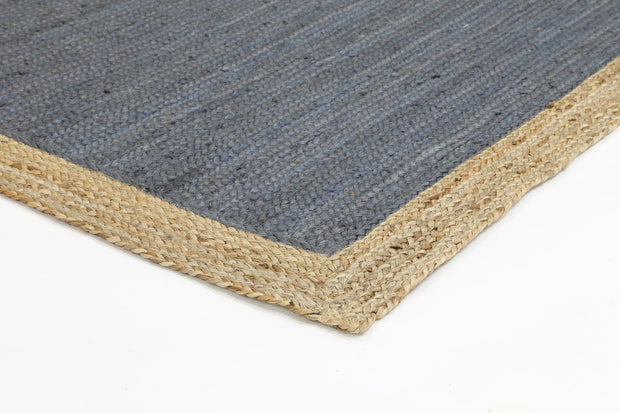  Natural Fibres Hamptons Grey Jute Hand Woven Floor Rug - 4