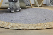  Natural Fibres Hamptons Taupe Jute Hand Woven Floor Rug - 5