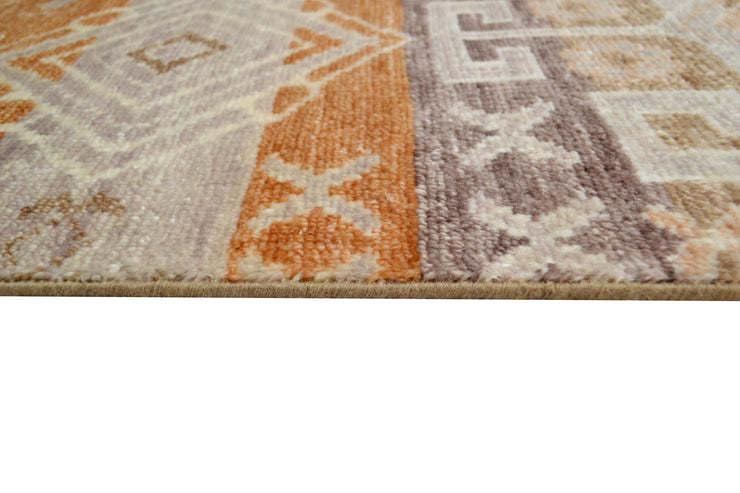  Natural Fibres Odyssey Brown Hand Knotted Pure Wool Knotted Pure Floor Rug - 4