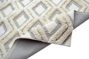 Alaska Natural/Ivory Hand Tufted Mixed Weave Wool Floor Rug -  - 6
