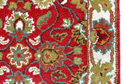Kashan Red / Cream - Hand Tufted Wool Rectangle Floor Rug