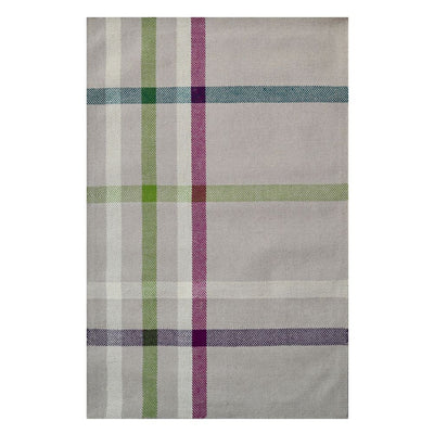 Scottish Tartan Grey Hand Woven Wool Floor Rug - 1