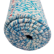  Natural Fibres Mira - Blue Modern Hand Woven Wool Runner  - 6