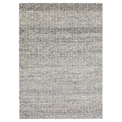  Natural Fibres Mira - Ash Grey Modern Hand Woven Wool Hand Woven Floor Rug  - 1