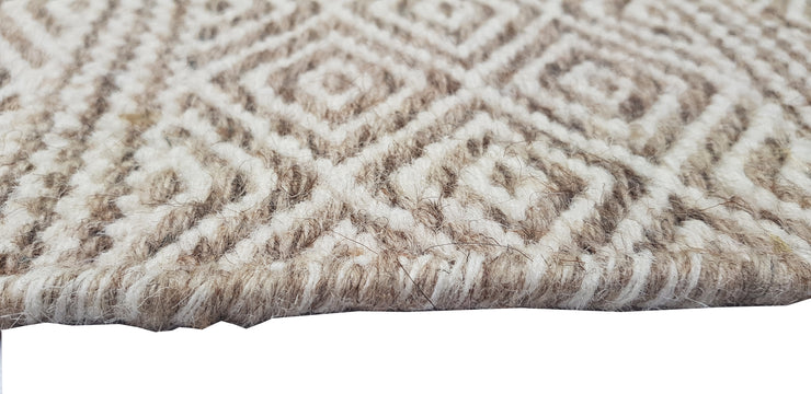  Natural Fibres Mira - Natural  and  Beige Modern Hand Woven Wool Hand Woven Floor Rug  - 4
