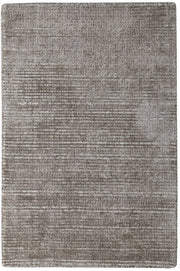  Natural Fibres Hamptons Taupe and White Hand Loomed Wool and Viscose Hand Woven Floor Rug  - 2