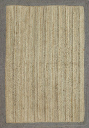  Natural Fibres Hampton Beige Border Jute Hand Woven Floor Rug  - 11