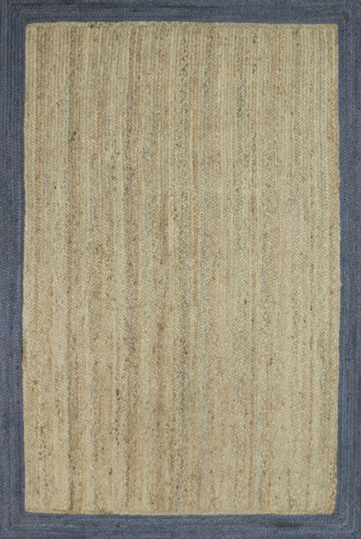  Natural Fibres Hampton Grey Border Jute Hand Woven Floor Rug  - 9