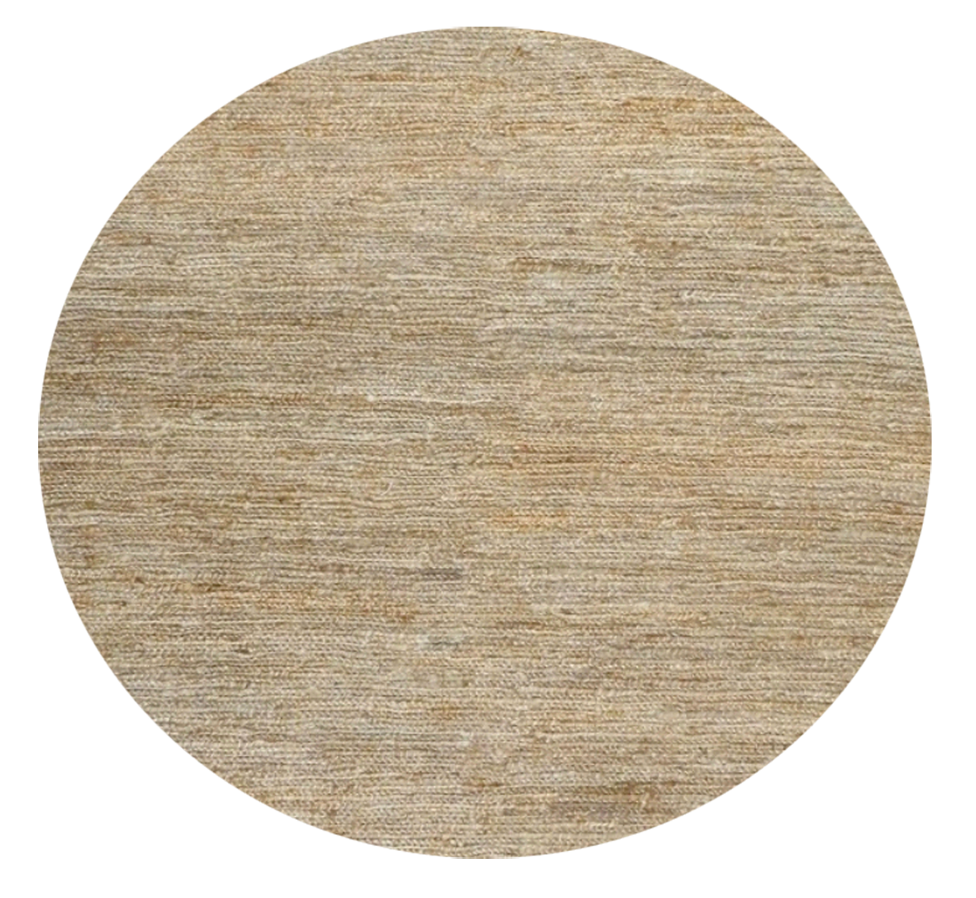 Sativa Bleach Handknotted Eco Friendly Floor Round Rug - 2 Sizes