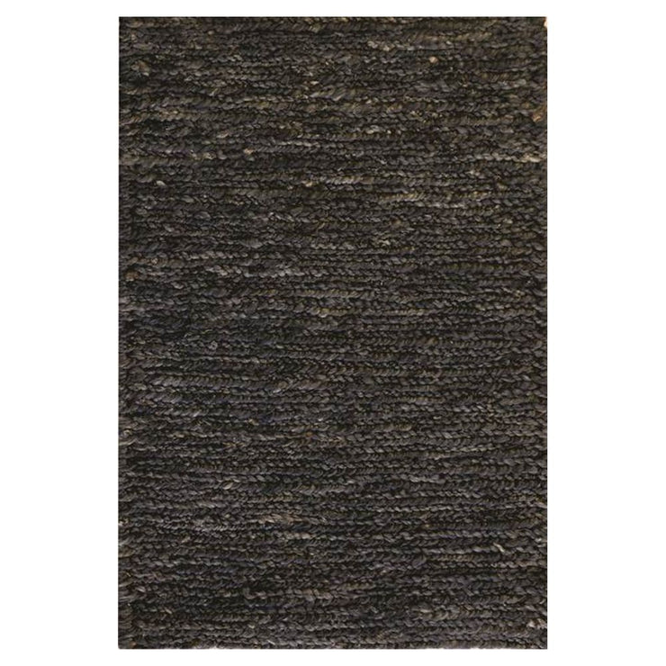  Natural Fibres Hemp Black Handknotted Eco Friendly Hand Woven Floor Rug  - 2