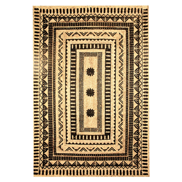  Natural Fibres Jute - Isabel Printed Hand Braided Hand Woven Floor Rug  - 2