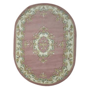  Natural Fibres Jewel Rose Oval - Hand Tufted Wool Hand Woven Floor Rug  - 1