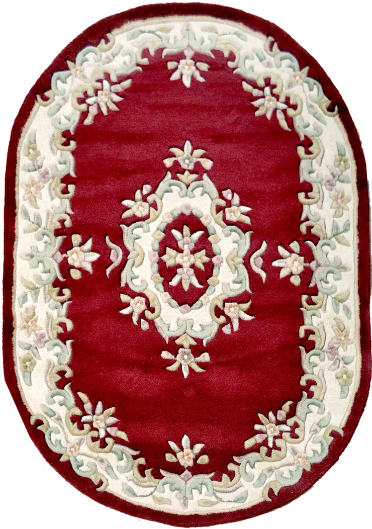 Natural Fibres Jewel Red - Hand Tufted Wool Hand Woven Floor Rug  - 4