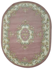  Natural Fibres Jewel Rose Oval - Hand Tufted Wool Hand Woven Floor Rug  - 3