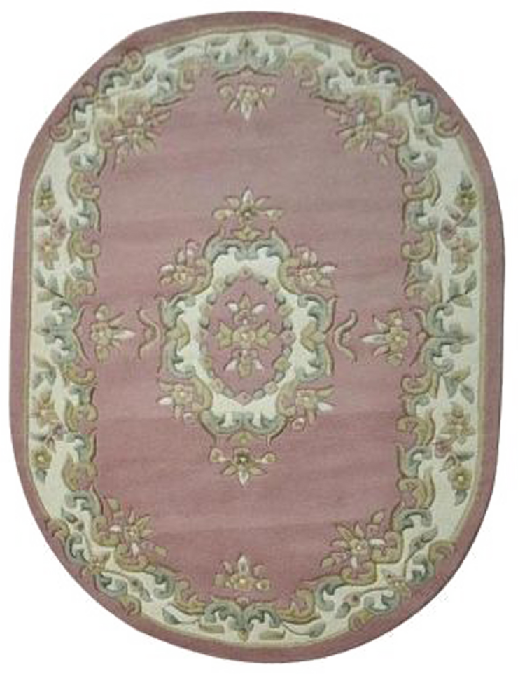  Natural Fibres Jewel Rose Oval - Hand Tufted Wool Hand Woven Floor Rug  - 3