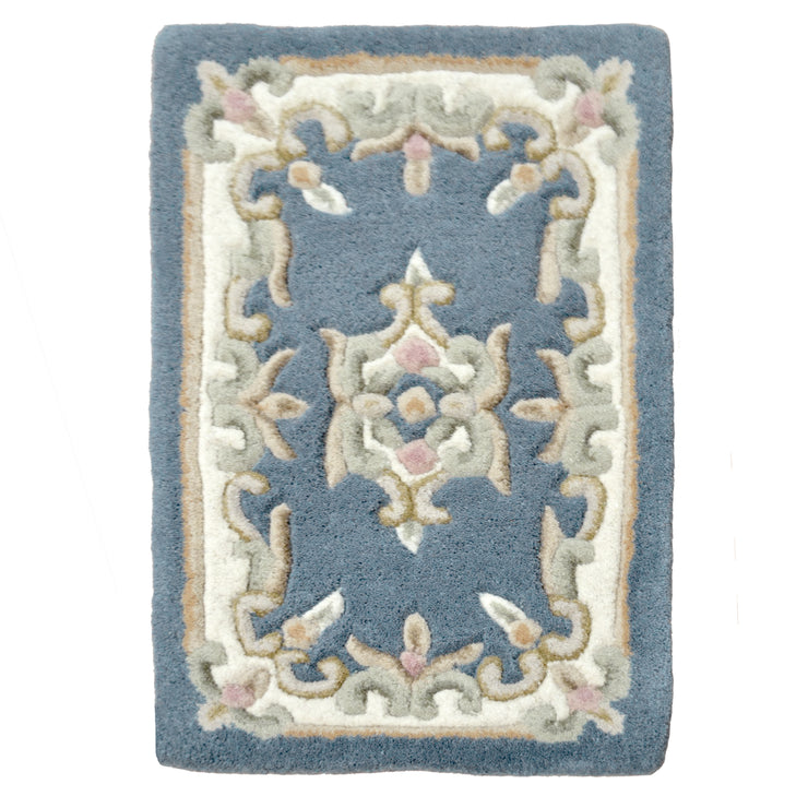  Natural Fibres Jewel Blue - Hand Tufted Wool Hand Woven Floor Rug  - 7